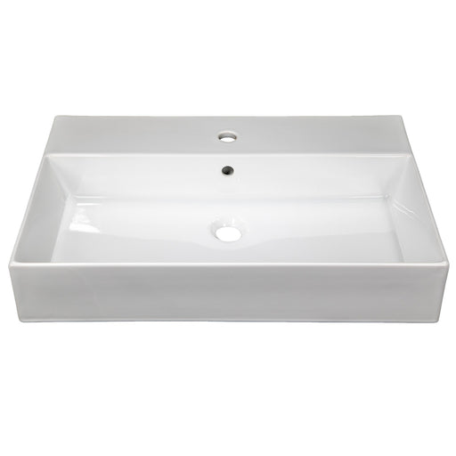 Nantucket Sinks 28 inch Fireclay Wallmount/Console Mount Bathroom Sink NS-NPCS28W