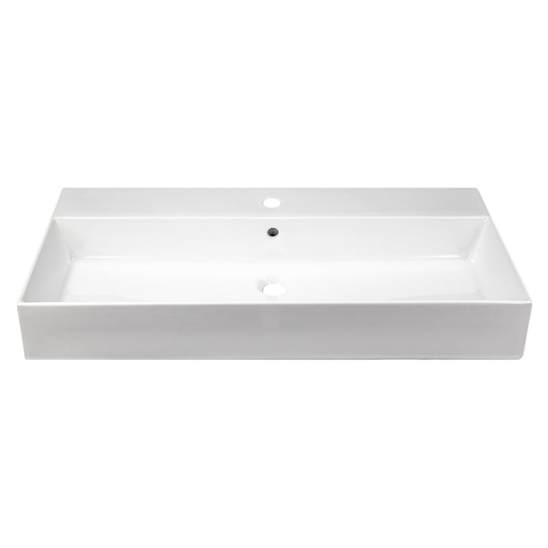 Nantucket Sinks 36 inch Fireclay Wallmount/Console Mount Bathroom Sink NS-NPCS36W - view 2