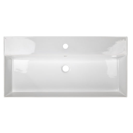 Nantucket Sinks 36 inch Fireclay Wallmount/Console Mount Bathroom Sink NS-NPCS36W