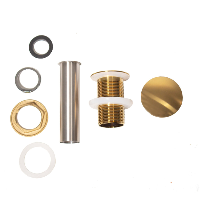 Nantucket Sinks Brushed Gold Finish Umbrella Drain NS-UDBG - view 2