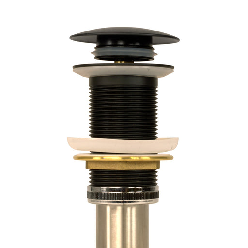 Nantucket Sinks Matte Black Finish Umbrella Drain With Overflow NS-UDMB-OF - view 2