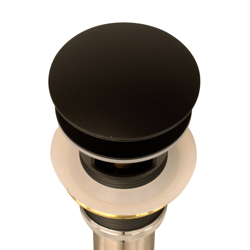 Nantucket Sinks Matte Black Finish Umbrella Drain With Overflow NS-UDMB-OF