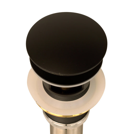 Nantucket Sinks Matte Black Finish Umbrella Drain With Overflow NS-UDMB-OF
