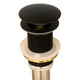 Nantucket Sinks Matte Black Finish Umbrella Drain NS-UDMB