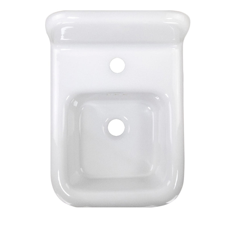 Nantucket Sinks 14-inch Fireclay Wallmount Bath Sink NS-VCDM14-WW - view 4