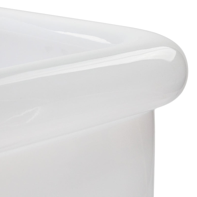 Nantucket Sinks 14-inch Fireclay Wallmount Bath Sink NS-VCDM14-WW - view 5