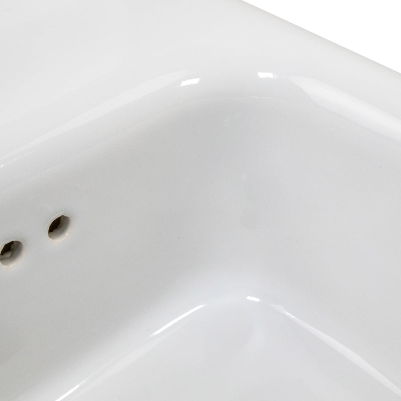 Nantucket Sinks 14-inch Fireclay Wallmount Bath Sink NS-VCDM14-WW - view 6