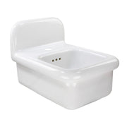 Nantucket Sinks 14-inch Fireclay Wallmount Bath Sink NS-VCDM14-WW