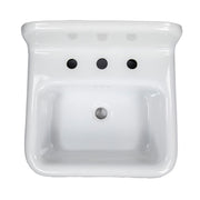 Nantucket Sinks 20-inch Fireclay Wallmount Bath Sink - Black NS-VCDM20-BLKW - view 5
