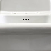 Nantucket Sinks 20-inch Fireclay Wallmount Bath Sink - White NS-VCDM20-WW - view 3
