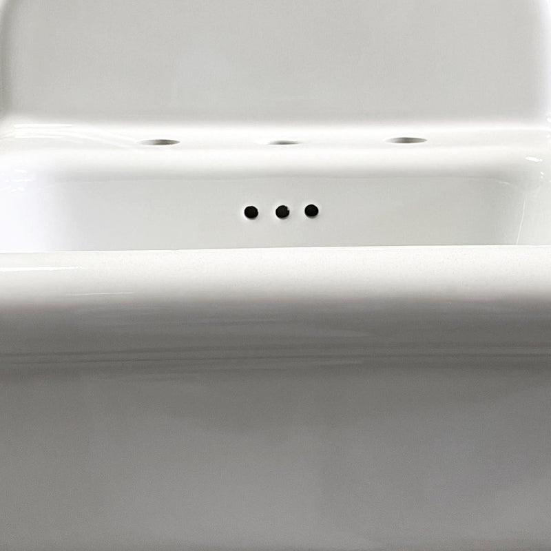 Nantucket Sinks 20-inch Fireclay Wallmount Bath Sink - White NS-VCDM20-WW - view 3