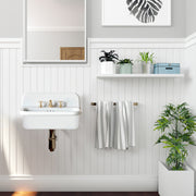 Nantucket Sinks 20-inch Fireclay Wallmount Bath Sink - White NS-VCDM20-WW - view 6