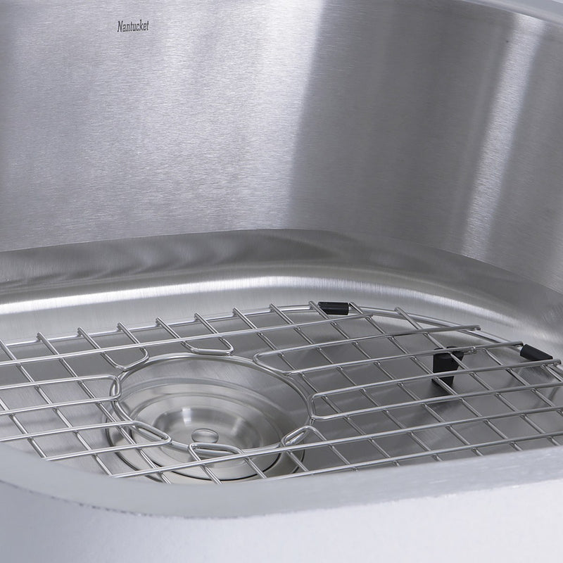Nantucket Sinks NS03i-16 Sconset 23-Inch D-Bowl Undermount Stainless Steel Kitchen Sink, 16 Gauge - view 2