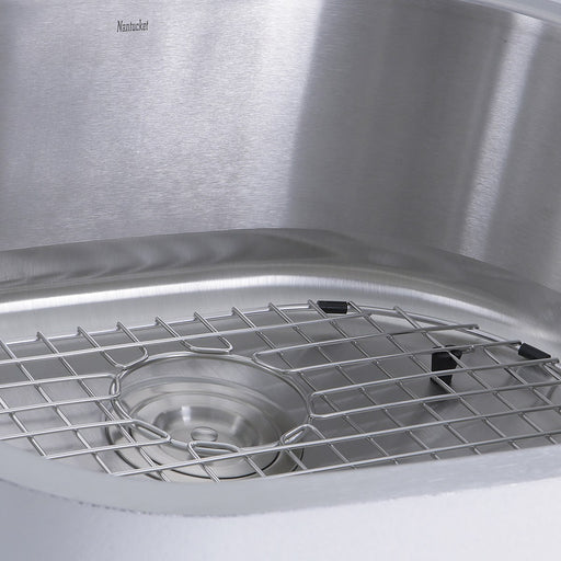 Nantucket Sinks NS03i-16 Sconset 23-Inch D-Bowl Undermount Stainless Steel Kitchen Sink, 16 Gauge - view 2
