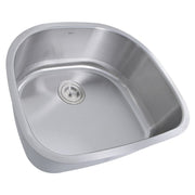 Nantucket Sinks NS03i-16 Sconset 23-Inch D-Bowl Undermount Stainless Steel Kitchen Sink, 16 Gauge - view 4