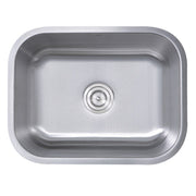 Nantucket Sinks NS09i-16 - 23 Inch Small Rectangle Single Bowl Undermount Stainless Steel Kitchen Sink, 16 Gauge - view 3