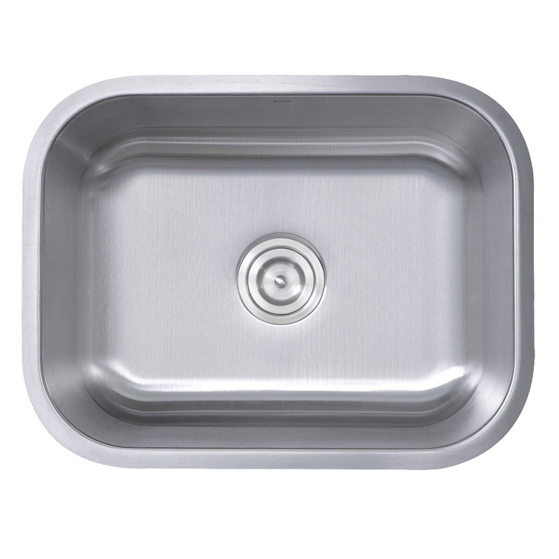 Nantucket Sinks NS09i-16 - 23 Inch Small Rectangle Single Bowl Undermount Stainless Steel Kitchen Sink, 16 Gauge - view 3