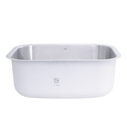 Nantucket Sinks NS09i-16 - 23 Inch Small Rectangle Single Bowl Undermount Stainless Steel Kitchen Sink, 16 Gauge - view 5