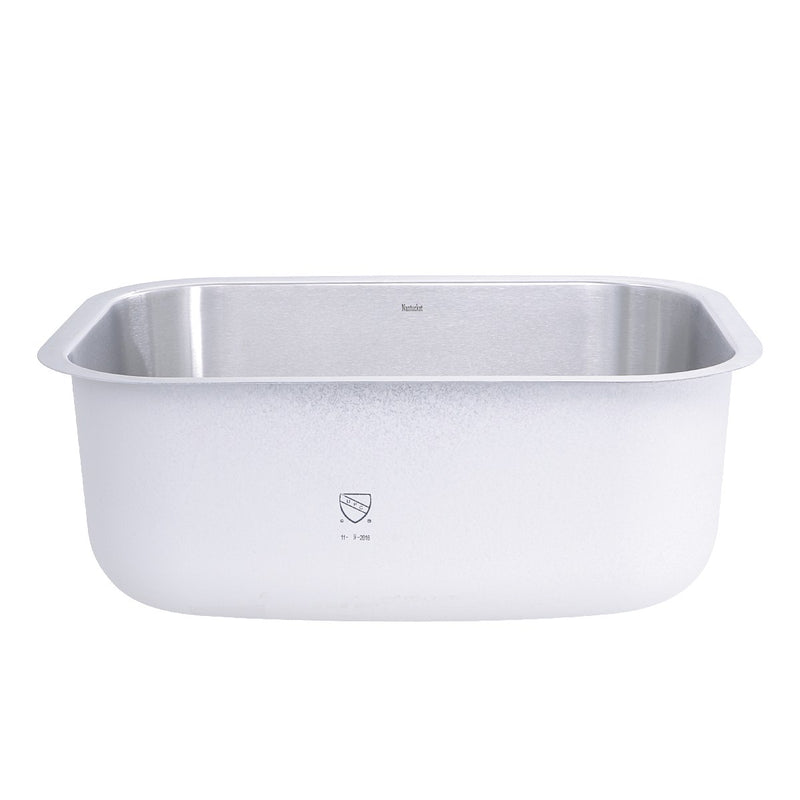 Nantucket Sinks NS09i-16 - 23 Inch Small Rectangle Single Bowl Undermount Stainless Steel Kitchen Sink, 16 Gauge - view 5