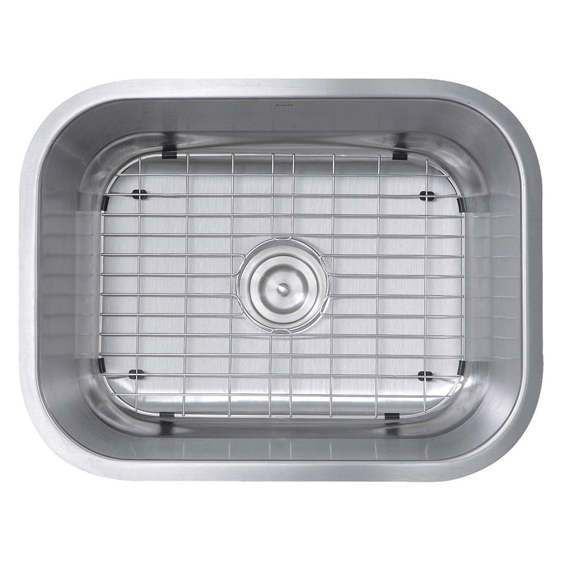 Nantucket Sinks NS09i-16 - 23 Inch Small Rectangle Single Bowl Undermount Stainless Steel Kitchen Sink, 16 Gauge