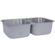 Nantucket Sinks 32.5 Inch Double Bowl Equal Undermount Stainless Steel Kitchen Sink, 16 Gauge NS10i-16 - view 4
