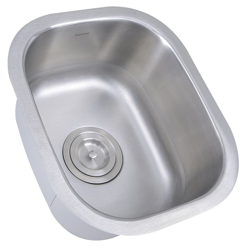 Nantucket Sinks NS1512 - 15 Inch Rectangle Undermount Stainless Steel Bar/Prep Sink, 18 Gauge - view 2