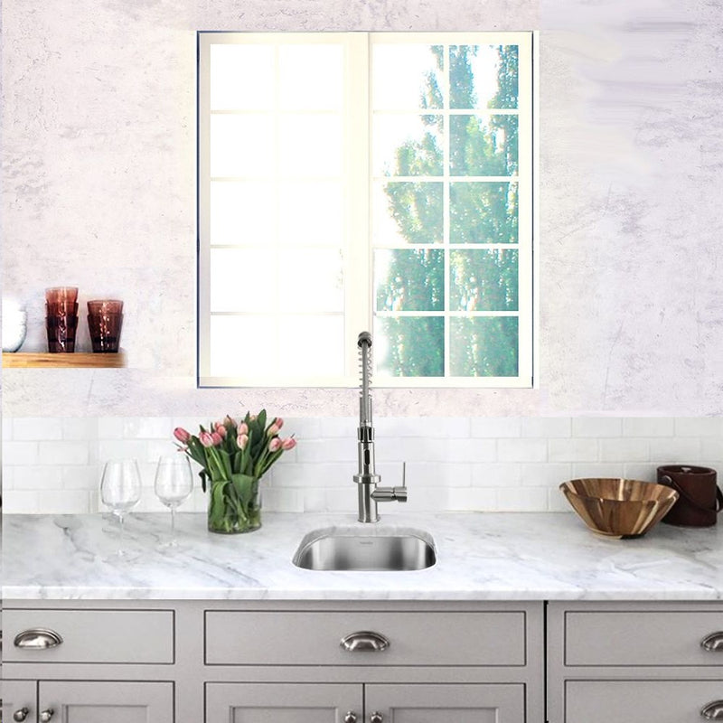 Nantucket Sinks NS1512 - 15 Inch Rectangle Undermount Stainless Steel Bar/Prep Sink, 18 Gauge - view 6