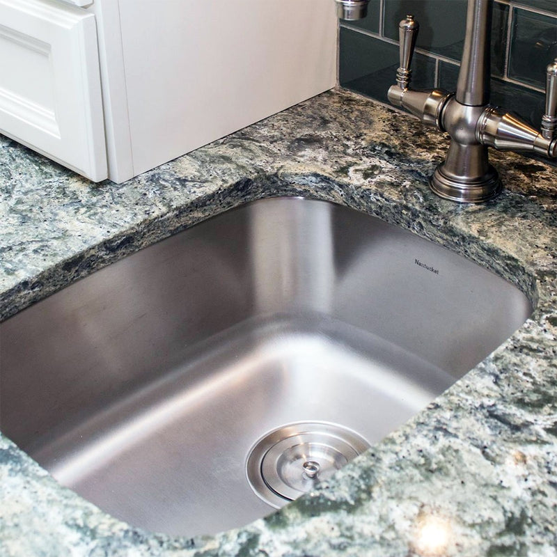 Nantucket Sinks NS20- Rectangle Undermount Stainless Steel Bar/Prep Sink, 18 Gauge - view 4