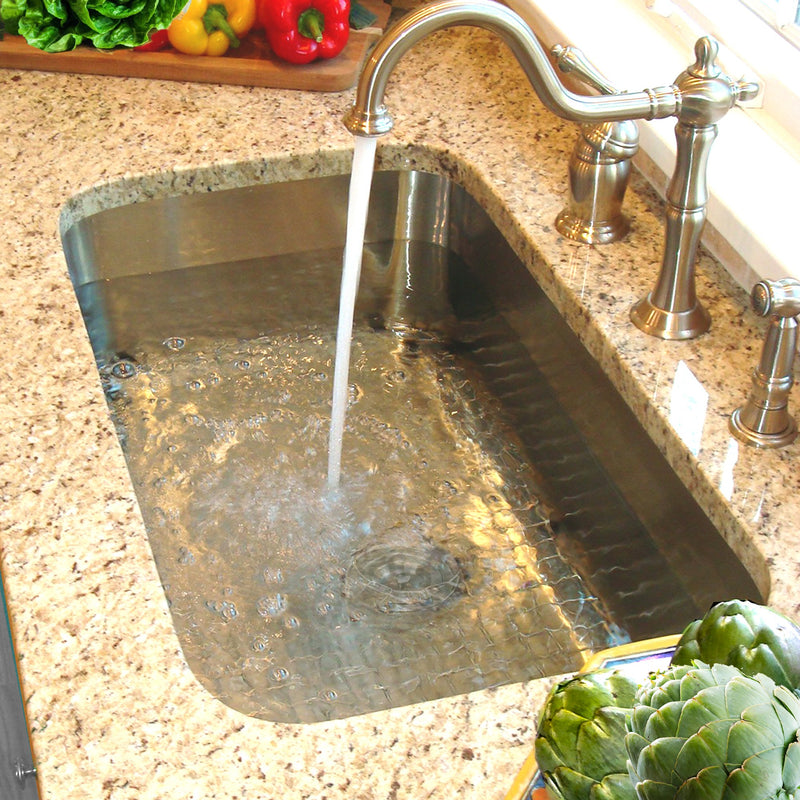 Nantucket Sinks NS3018-10-16 30 Inch Large Rectangle Single Bowl Undermount Stainless Steel Kitchen Sink, 10 Inches Deep - view 6