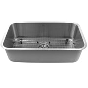 Nantucket Sinks NS3018-9-16 30 Inch Large Rectangle Single Bowl Undermount Stainless Steel Kitchen Sink, 9 Inches Deep - view 5
