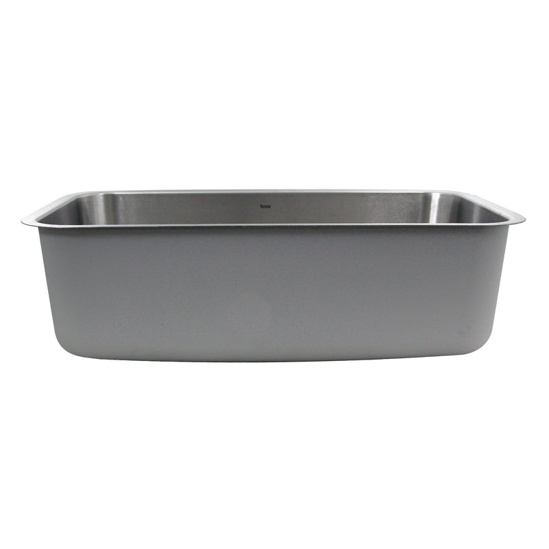 Nantucket Sinks NS3018-9-16 30 Inch Large Rectangle Single Bowl Undermount Stainless Steel Kitchen Sink, 9 Inches Deep - view 6