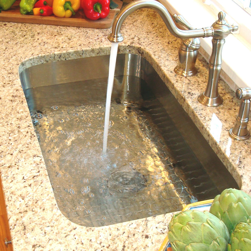 Nantucket Sinks NS3018-9-16 30 Inch Large Rectangle Single Bowl Undermount Stainless Steel Kitchen Sink, 9 Inches Deep - view 8