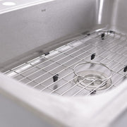 Nantucket Sinks NS3322-8 33 Inch Large Rectangle Single Bowl 18 Gauge Stainless Steel Drop In Kitchen Sink - view 3