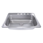 Nantucket Sinks NS3322-8 33 Inch Large Rectangle Single Bowl 18 Gauge Stainless Steel Drop In Kitchen Sink - view 5