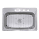 Nantucket Sinks NS3322-8 33 Inch Large Rectangle Single Bowl 18 Gauge Stainless Steel Drop In Kitchen Sink