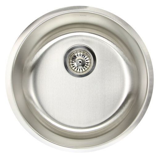 Nantucket Sinks NS37- Round Undermount Stainless Steel Bar/Prep Sink, 18 Gauge