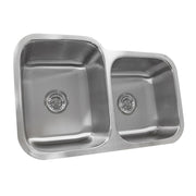 Nantucket Sinks NS6040-18 - 32 Inch 60/40 Double bowl Undermount Stainless Steel Kitchen Sink, 18 Gauge - view 2