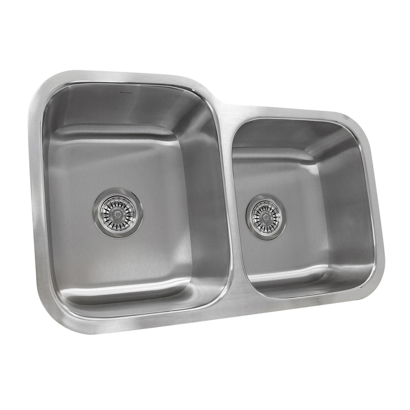 Nantucket Sinks NS6040-18 - 32 Inch 60/40 Double bowl Undermount Stainless Steel Kitchen Sink, 18 Gauge - view 2