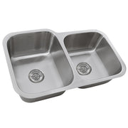 Nantucket Sinks NS6040-18 - 32 Inch 60/40 Double bowl Undermount Stainless Steel Kitchen Sink, 18 Gauge - view 3