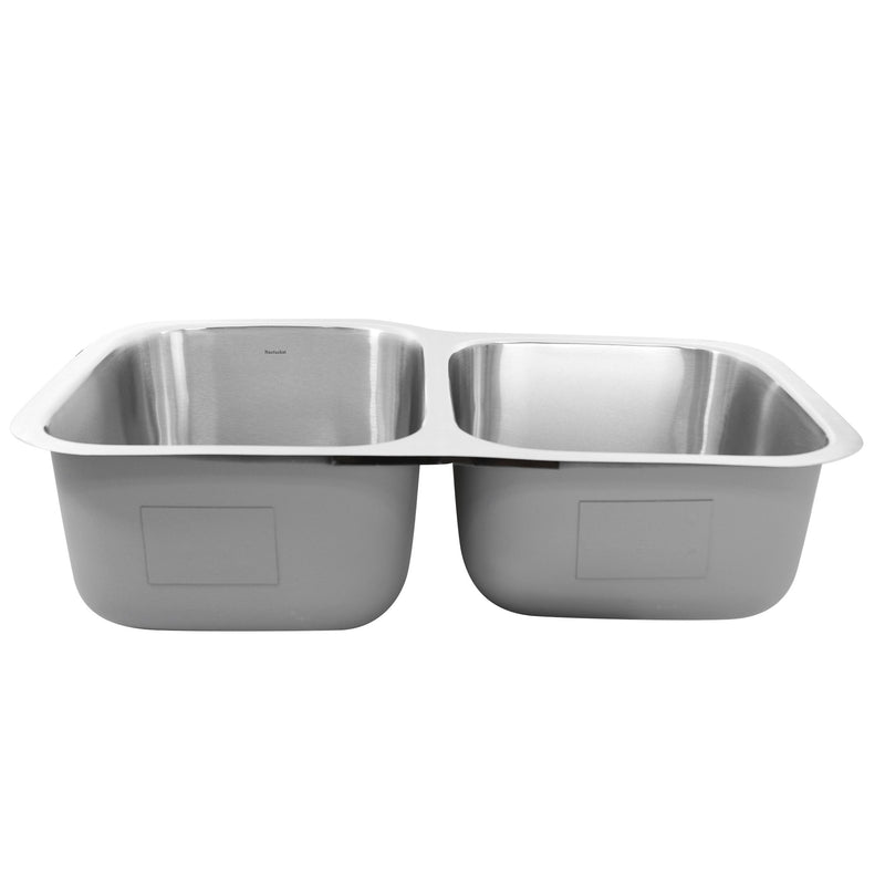 Nantucket Sinks NS6040-18 - 32 Inch 60/40 Double bowl Undermount Stainless Steel Kitchen Sink, 18 Gauge - view 5