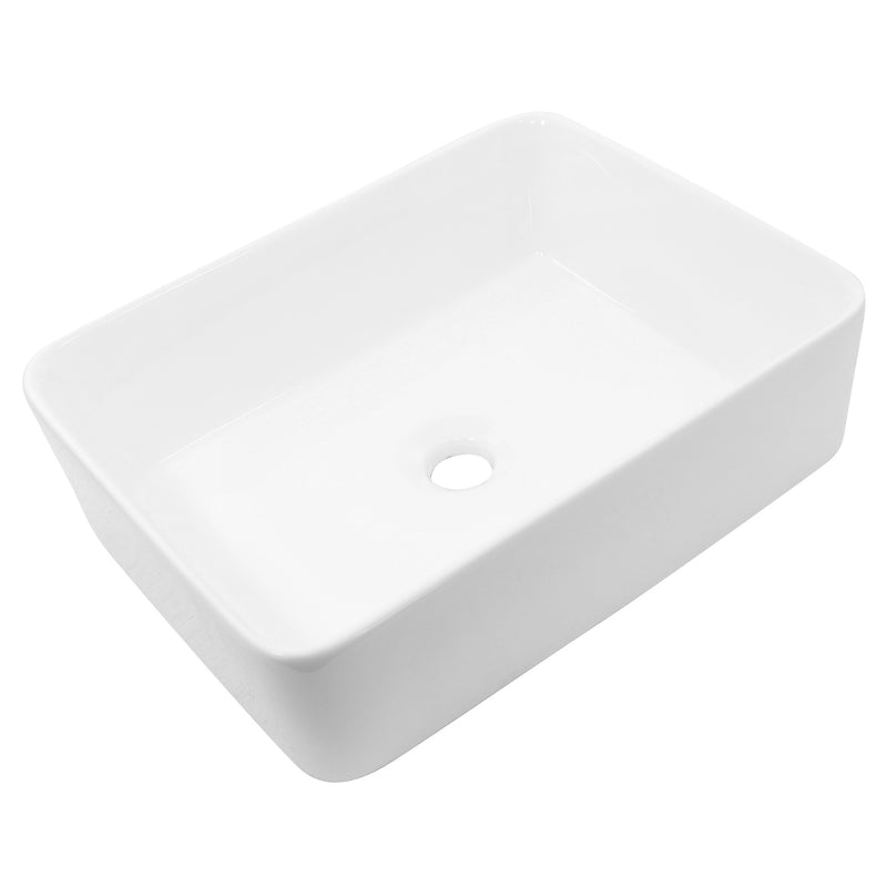 Nantucket Sinks Rectangle White Vessel Sink NSV105 - view 4