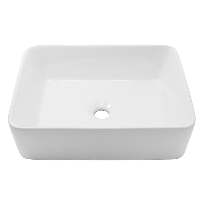 Nantucket Sinks Rectangle White Vessel Sink NSV105 - view 6