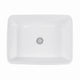 Nantucket Sinks Rectangle White Vessel Sink NSV105