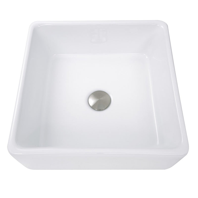 Nantucket Sinks Square White Vessel Sink NSV107A - view 2