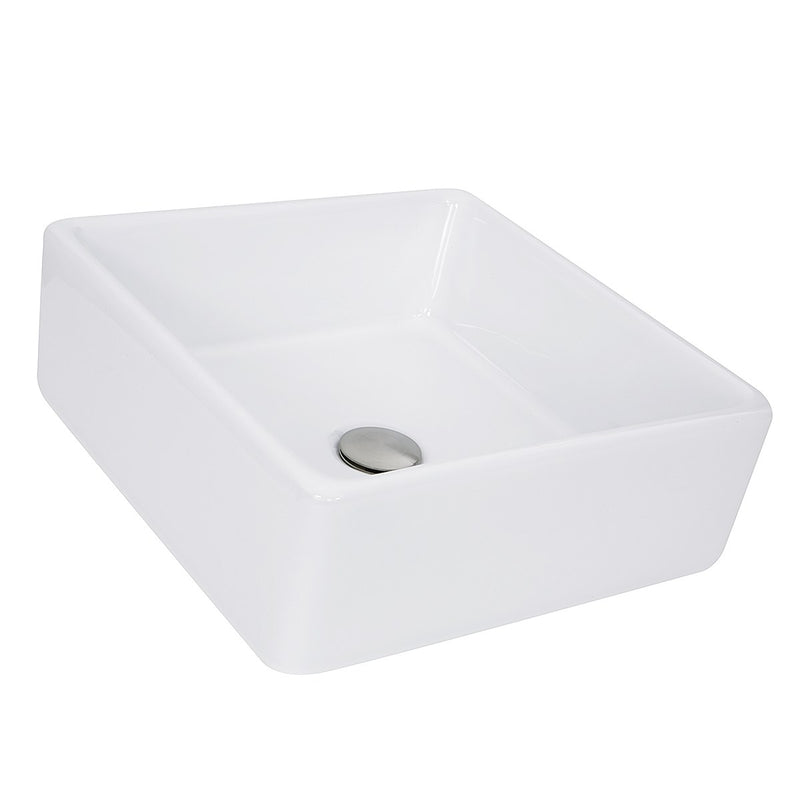 Nantucket Sinks Square White Vessel Sink NSV107A - view 3