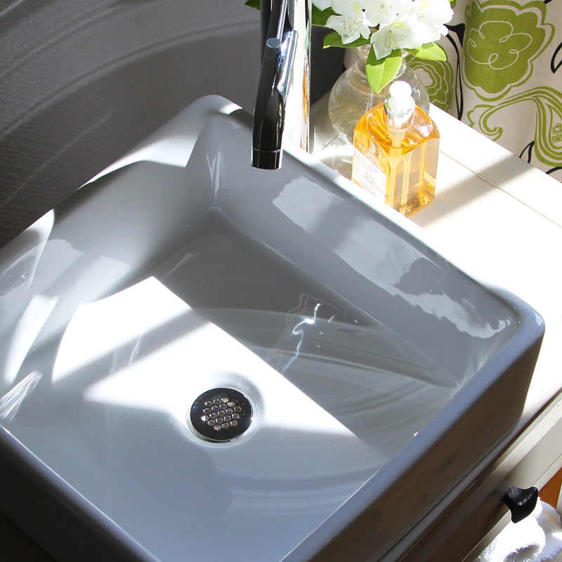 Nantucket Sinks Square White Vessel Sink NSV107A - view 5