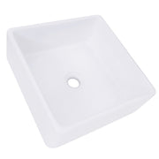 Nantucket Sinks Square White Vessel Sink NSV107A