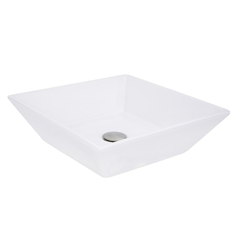Nantucket Sinks Square Tapered White Vessel Sink NSV109 - view 4