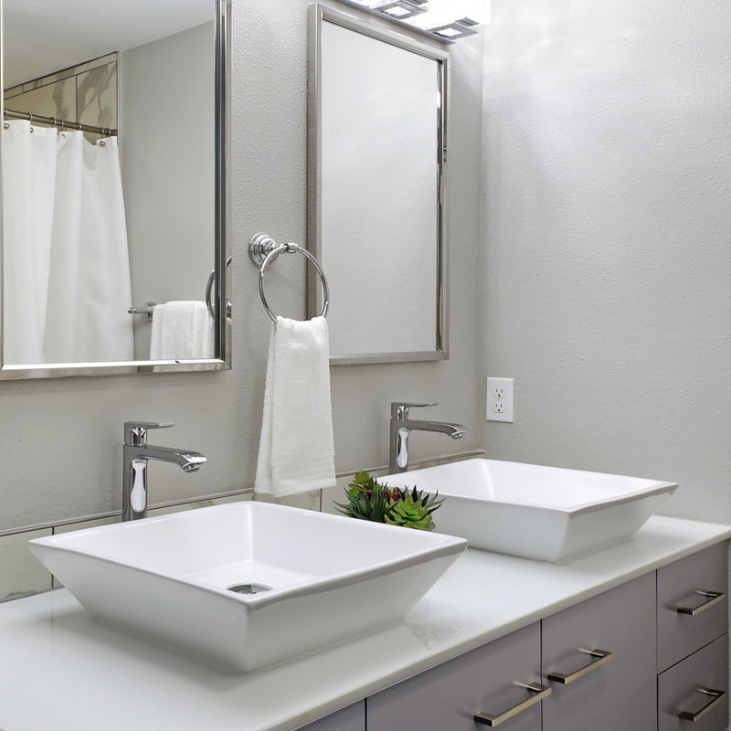 Nantucket Sinks Square Tapered White Vessel Sink NSV109 - view 6