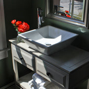Nantucket Sinks Square Tapered White Vessel Sink NSV109 - view 8